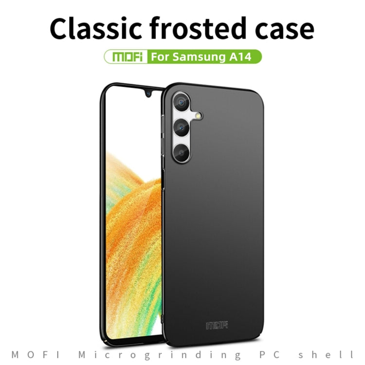 For Samsung Galaxy A14 4G / 5G MOFI Frosted PC Ultra-thin Hard Case(Red) - Galaxy Phone Cases by MOFI | Online Shopping South Africa | PMC Jewellery