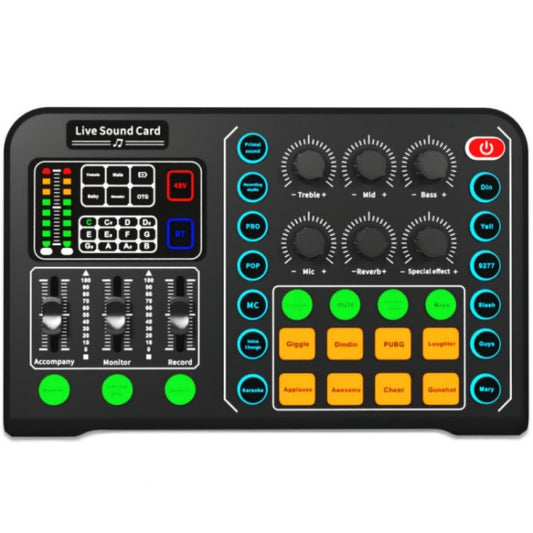 M6 Live Sound Card Multifunctional Wireless Voice Changer Broadcast Mixer - Live Sound Effects Processors by PMC Jewellery | Online Shopping South Africa | PMC Jewellery | Buy Now Pay Later Mobicred