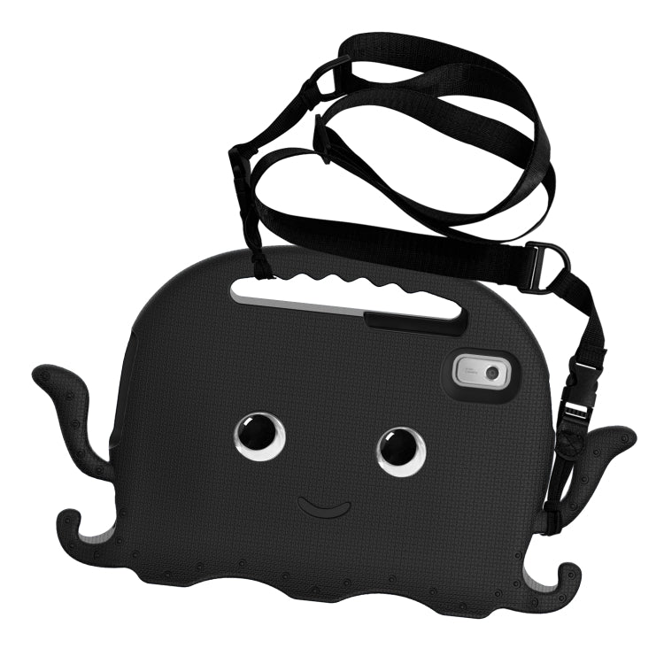 For Lenovo Tab M9 2023 Octopus Style EVA Hybrid PC Shockproof Tablet Case with Strap(Black) - Lenovo by PMC TechLife | Online Shopping South Africa | PMC TechLife | Buy Now Pay Later Mobicred
