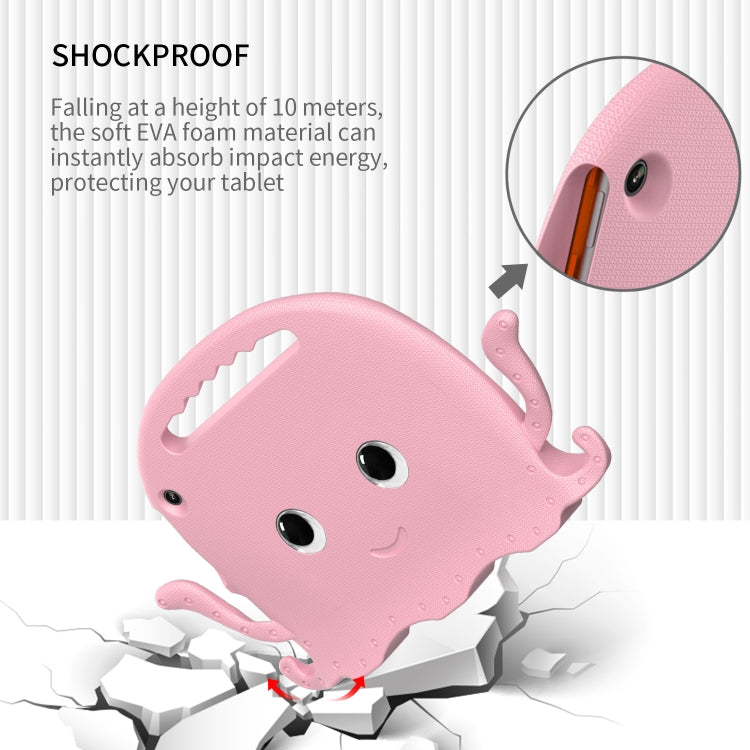 For Amazon Kindle Fire HD10 2021 Octopus Style EVA + PC Tablet Case with Strap(Pink) - Amazon by PMC TechLife | Online Shopping South Africa | PMC TechLife | Buy Now Pay Later Mobicred
