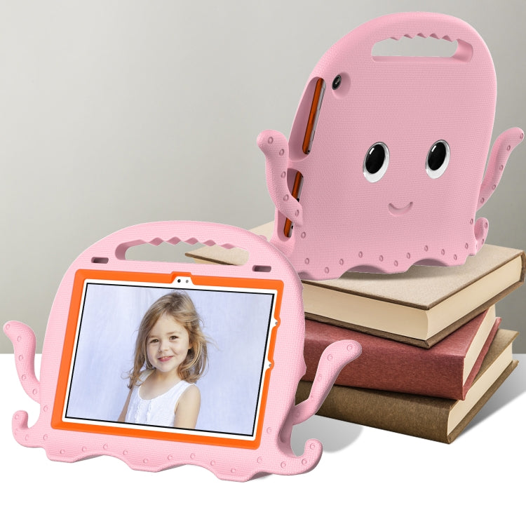For Amazon Kindle Fire HD10 2021 Octopus Style EVA + PC Tablet Case with Strap(Pink) - Amazon by PMC TechLife | Online Shopping South Africa | PMC TechLife | Buy Now Pay Later Mobicred