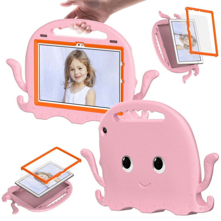 For Amazon Kindle Fire HD10 2021 Octopus Style EVA + PC Tablet Case with Strap(Pink) - Amazon by PMC TechLife | Online Shopping South Africa | PMC TechLife | Buy Now Pay Later Mobicred
