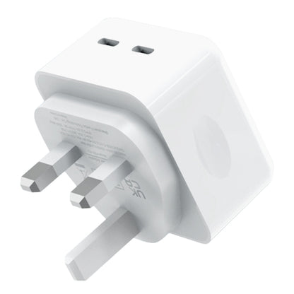 NORTHJO NOGAN3502 GaN PD PPS 35W Dual USB-C / Type-CWall Fast Charger, Plug Type:UK Plug(White) - USB Charger by NORTHJO | Online Shopping South Africa | PMC Jewellery | Buy Now Pay Later Mobicred