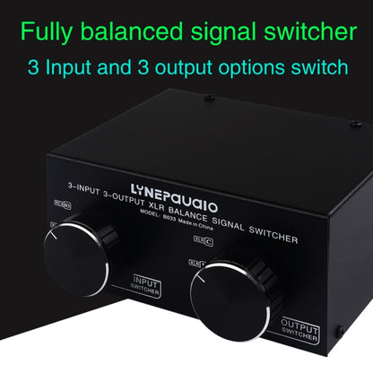 B033 3 Input To 3 Output Fully Balanced XLR Signal Passive Stereo Selector Switch Switcher -  by PMC Jewellery | Online Shopping South Africa | PMC Jewellery | Buy Now Pay Later Mobicred