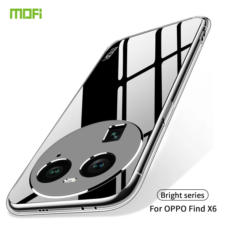 For OPPO Find X6 MOFI Ming Series Ultra-thin TPU Phone Case(Transparent) - OPPO Cases by MOFI | Online Shopping South Africa | PMC Jewellery