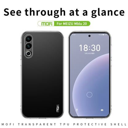 For Meizu 20 MOFI Ming Series Ultra-thin TPU Phone Case(Transparent) - Meizu by MOFI | Online Shopping South Africa | PMC Jewellery