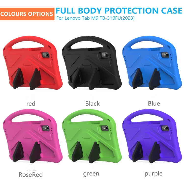 For Lenovo Tab M9 TB-310FU 2023 EVA Shockproof Tablet Case with Holder(Red) - Lenovo by PMC TechLife | Online Shopping South Africa | PMC TechLife | Buy Now Pay Later Mobicred