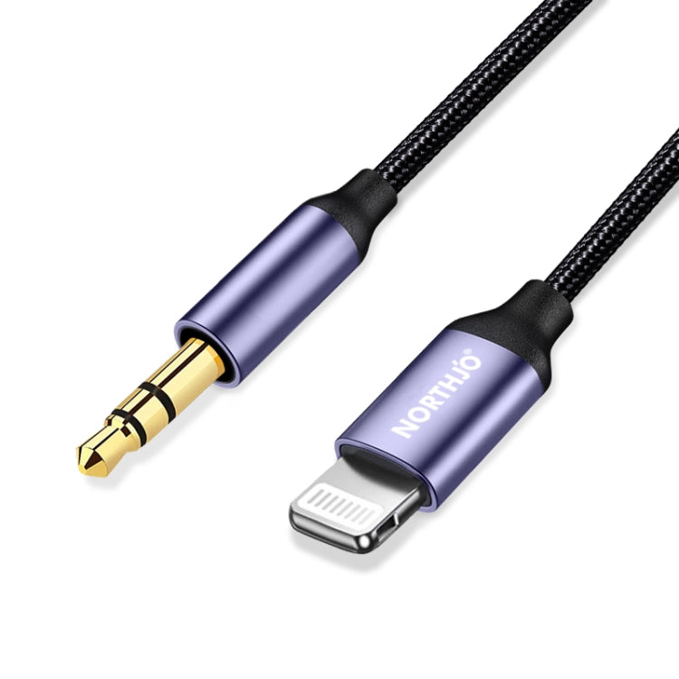NORTHJO LTM03 8 Pin to 3.5mm Audio AUX Jack Cable, Length:0.5m - Video & Audio Cable by NORTHJO | Online Shopping South Africa | PMC TechLife