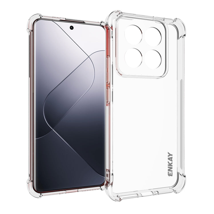 For Xiaomi 14 Pro ENKAY Hat-Prince Transparent TPU Shockproof Phone Case - free shipping - PMC Jewellery - Order now!