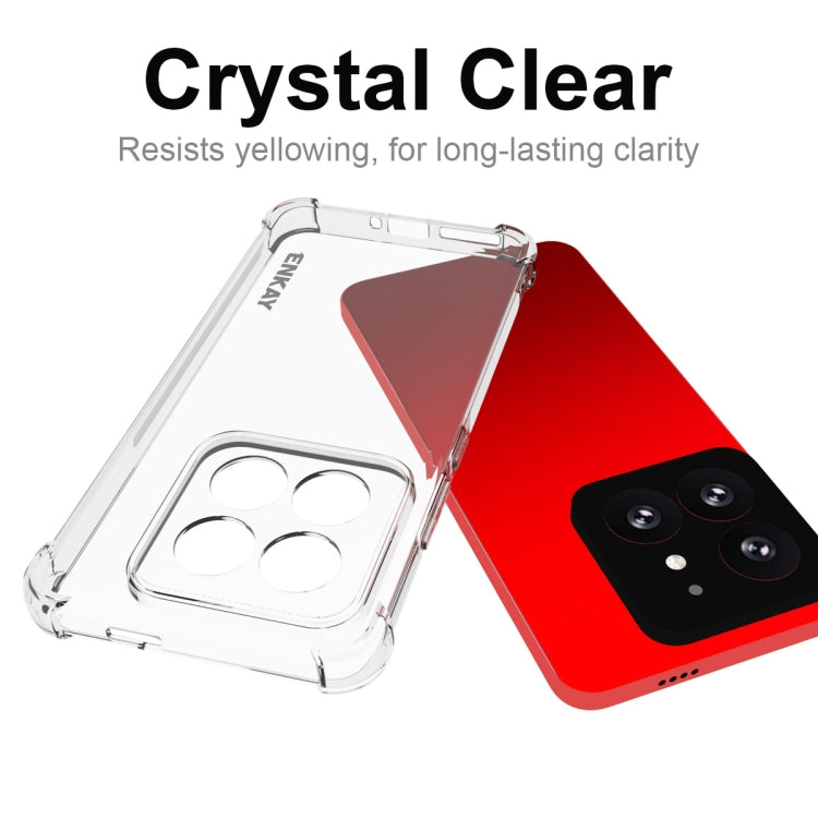 For Xiaomi 14 Pro ENKAY Hat-Prince Transparent TPU Shockproof Phone Case - free shipping - PMC Jewellery - Order now!