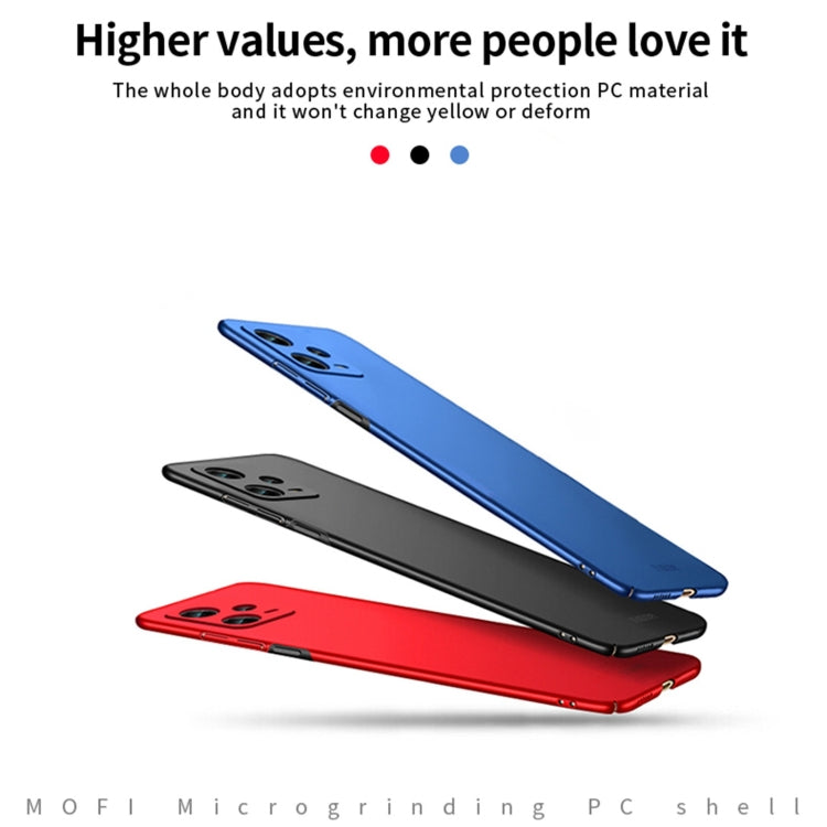 For Redmi Note 12 Pro 5G Global MOFI Micro-Frosted PC Ultra-thin Hard Phone Case(Blue) - Note 12 Pro Cases by MOFI | Online Shopping South Africa | PMC Jewellery