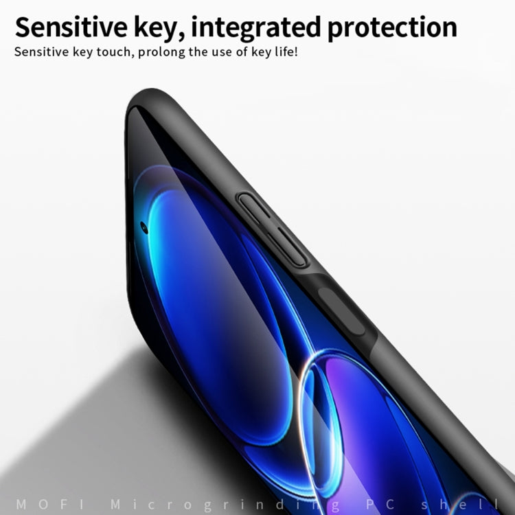 For Xiaomi Redmi Note 12S MOFI Micro-Frosted PC Ultra-thin Hard Phone Case(Black) - Xiaomi Cases by MOFI | Online Shopping South Africa | PMC TechLife | Buy Now Pay Later Mobicred