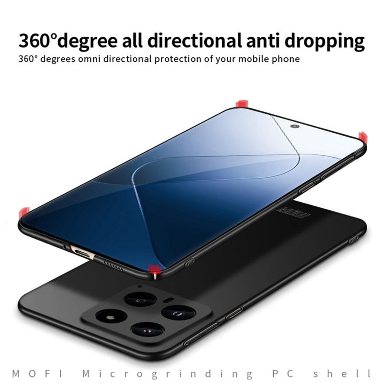 For Xiaomi 14 MOFI Micro-Frosted PC Ultra-thin Hard Phone Case(Blue) - free shipping - PMC TechLife - Order now!