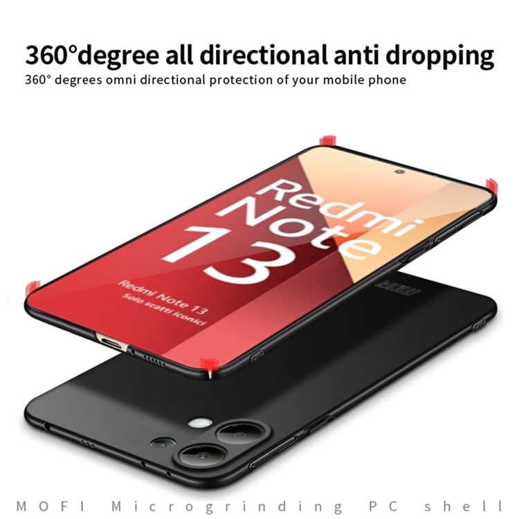 For Xiaomi Redmi Note 13 4G MOFI Micro-Frosted PC Ultra-thin Hard Phone Case(Blue) - Xiaomi Cases by MOFI | Online Shopping South Africa | PMC TechLife | Buy Now Pay Later Mobicred