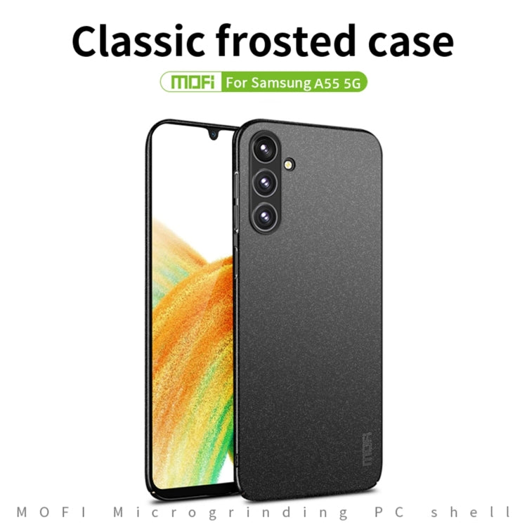 For Samsung Galaxy A55 5G MOFI Fandun Series Frosted PC Ultra-thin All-inclusive Phone Case(Red) - Galaxy Phone Cases by MOFI | Online Shopping South Africa | PMC Jewellery