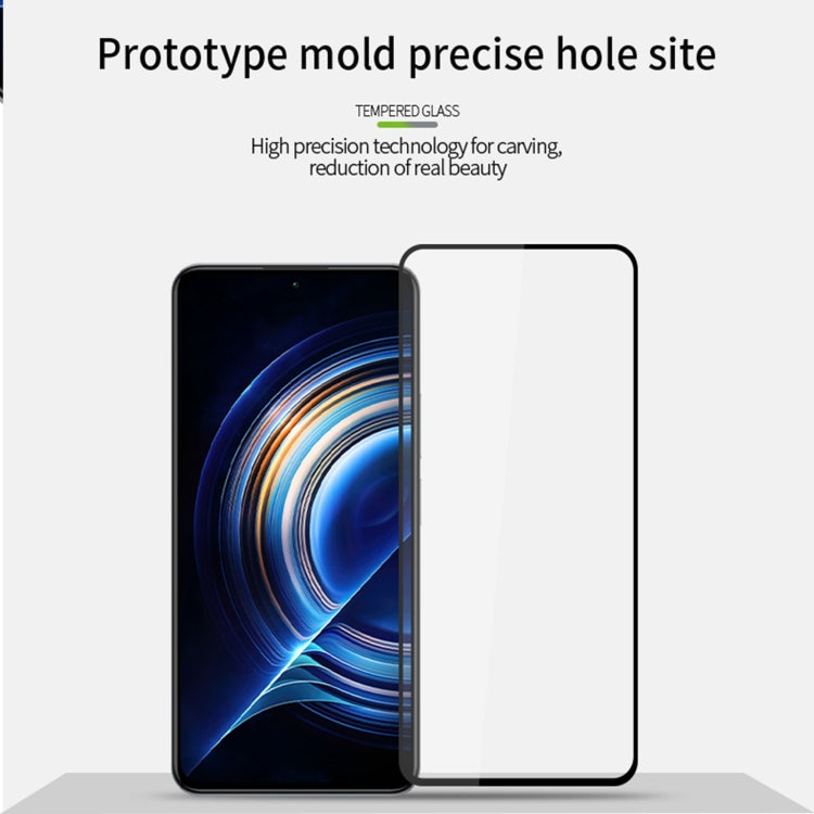 For Xiaomi Poco F5 Pro MOFI 9H 2.5D Full Screen Tempered Glass Film(Black) -  by MOFI | Online Shopping South Africa | PMC Jewellery