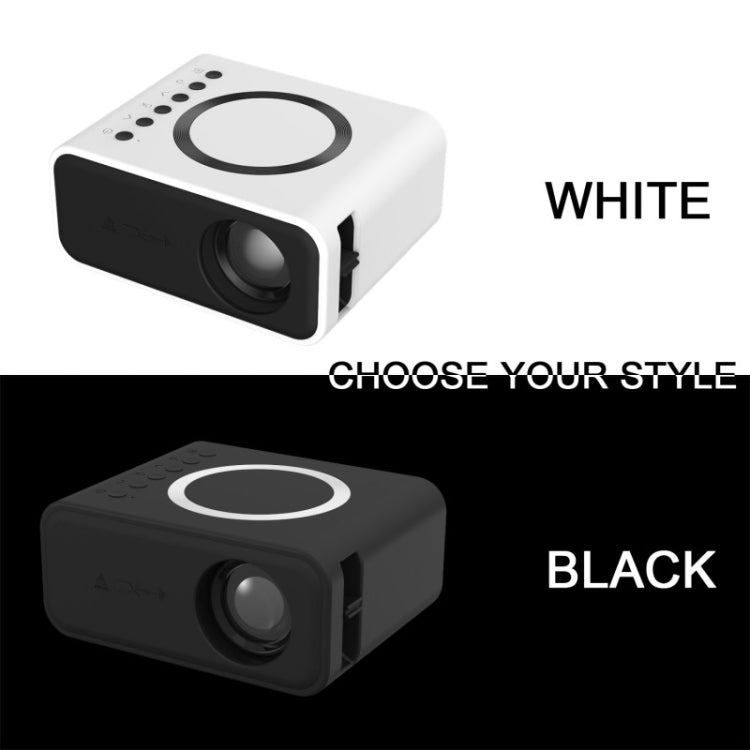 YT300 Home Multimedia Mini Remote Projector Support Mobile Phone(EU Plug White) - Mini Projector by PMC Jewellery | Online Shopping South Africa | PMC Jewellery | Buy Now Pay Later Mobicred