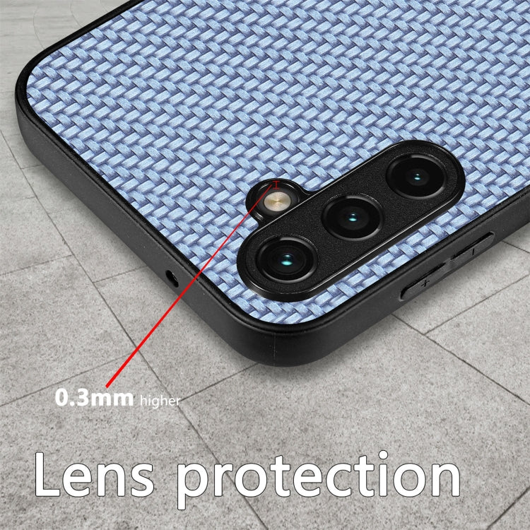 For Samsung Galaxy S25+ 5G Carbon Fiber Texture Leather Back Cover Phone Case(Black) - Galaxy Phone Cases by PMC Jewellery | Online Shopping South Africa | PMC Jewellery | Buy Now Pay Later Mobicred