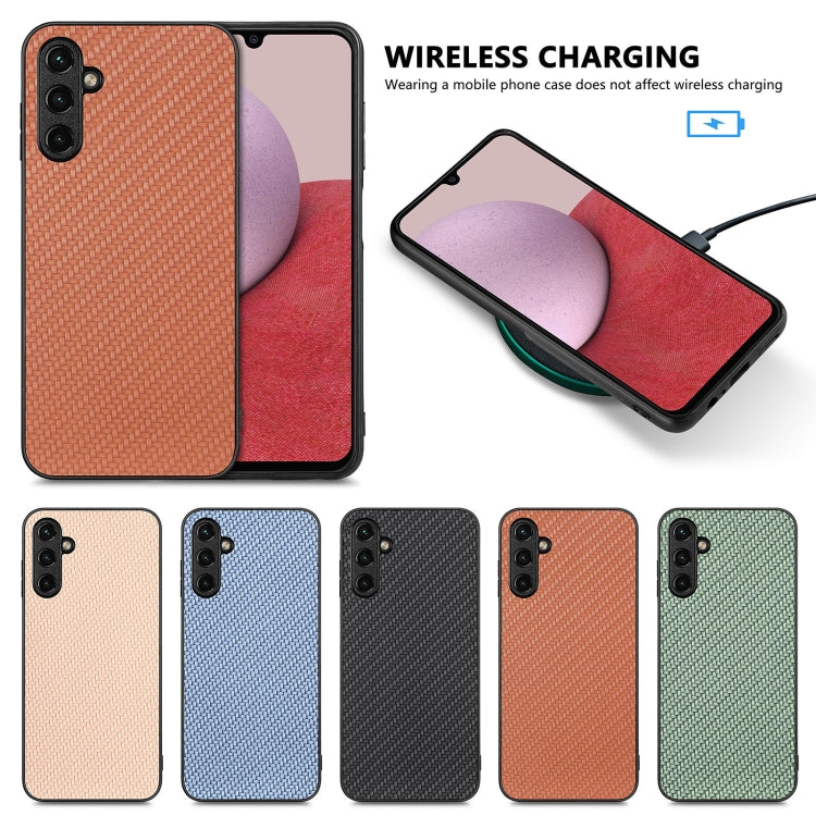 For Samsung Galaxy S25+ 5G Carbon Fiber Texture Leather Back Cover Phone Case(Black) - Galaxy Phone Cases by PMC Jewellery | Online Shopping South Africa | PMC Jewellery | Buy Now Pay Later Mobicred