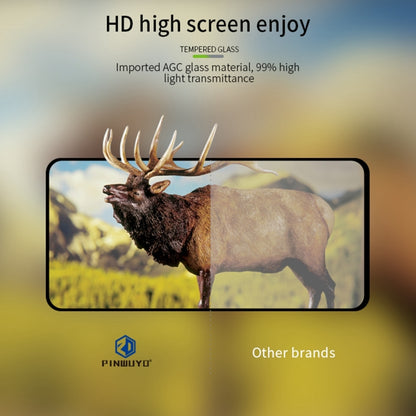 For Realme 12+ PINWUYO 9H 2.5D Full Screen Tempered Glass Film(Black) - Realme Tempered Glass by PINWUYO | Online Shopping South Africa | PMC Jewellery | Buy Now Pay Later Mobicred