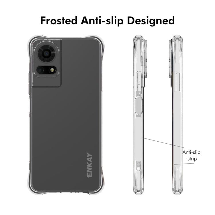 For TCL 50 LE 4G ENKAY Hat-Prince Transparent TPU Shockproof Phone Case - More Brand by ENKAY | Online Shopping South Africa | PMC Jewellery | Buy Now Pay Later Mobicred