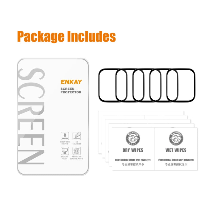 For Redmi Watch 5 Active 5pcs ENKAY ENKAY 3D Full Coverage Soft PC Edge PMMA HD Screen Film - free shipping - PMC TechLife - Order now!
