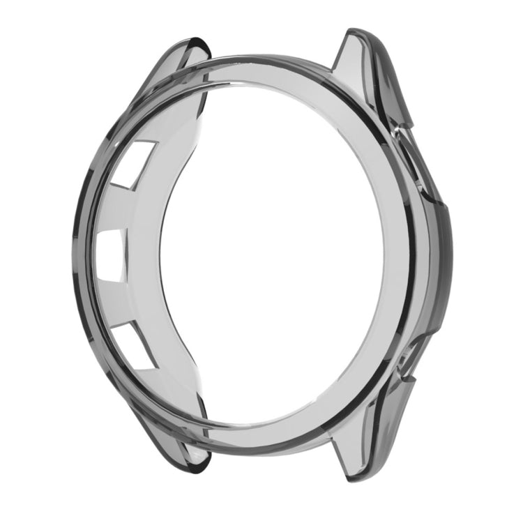 For Garmin Forerunner 265 ENKAY Hat-Prince Transparent TPU Frame Drop Protection Case(Grey) - Watch Cases by ENKAY | Online Shopping South Africa | PMC TechLife | Buy Now Pay Later Mobicred