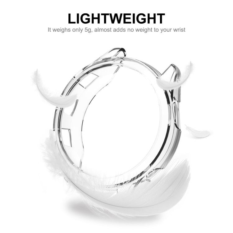 For Garmin Forerunner 265 ENKAY Hat-Prince Transparent TPU Frame Drop Protection Case(Transparent) - Watch Cases by ENKAY | Online Shopping South Africa | PMC TechLife | Buy Now Pay Later Mobicred