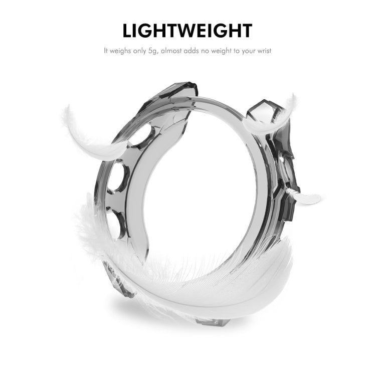 For Garmin Fenix 8 AMOLED / MIP 51mm ENKAY Hat-Prince Transparent TPU Frame Drop Protection Case(Grey) - free shipping - PMc TechLife - Order now!