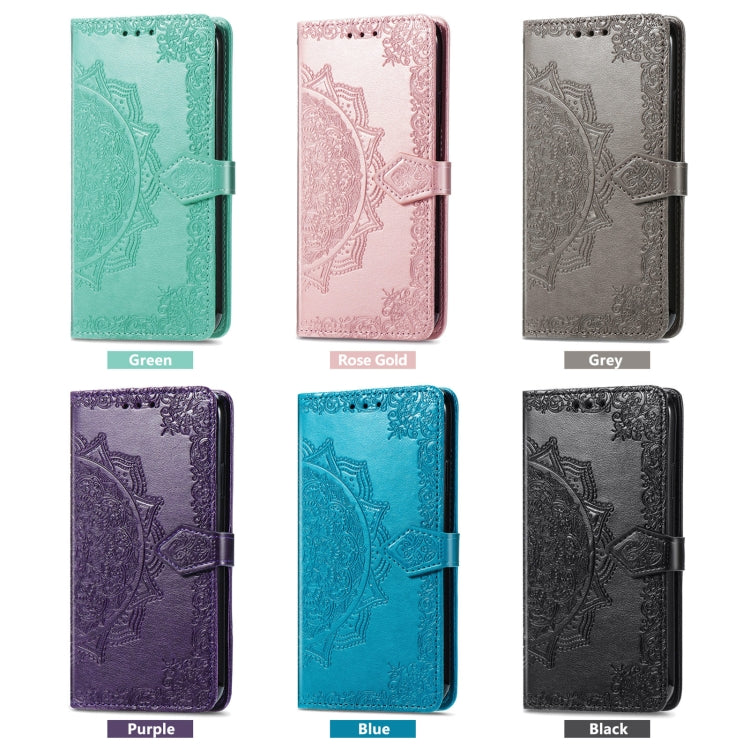 For Huawei Pura 70 Mandala Flower Embossed Leather Phone Case(Gray) - Huawei Cases by PMC Jewellery | Online Shopping South Africa | PMC Jewellery | Buy Now Pay Later Mobicred