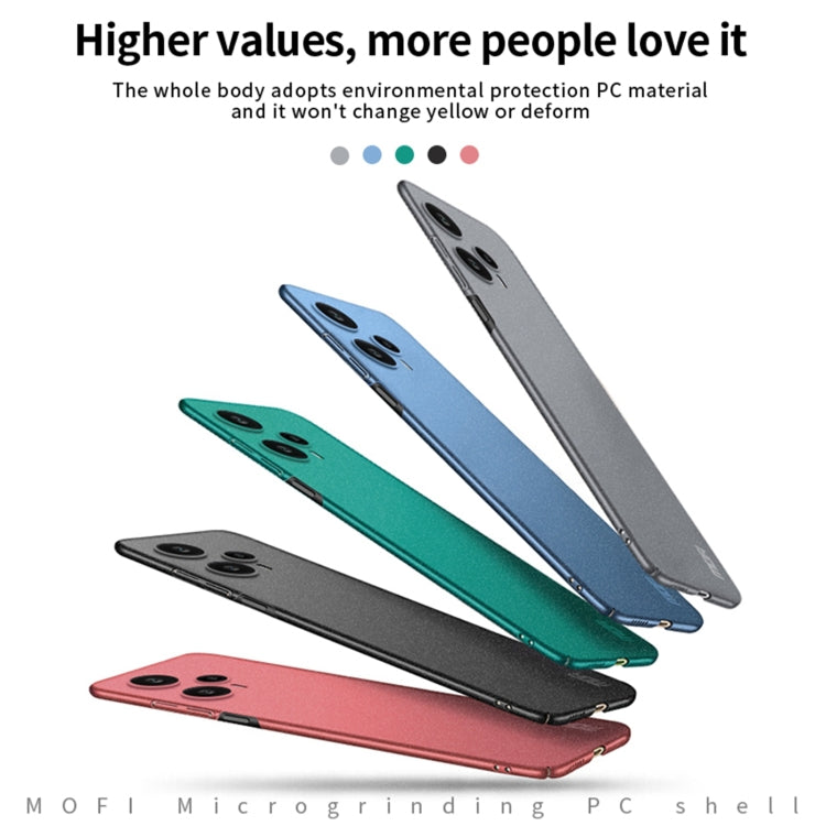 For Xiaomi Redmi Note 12 Turbo MOFI Fandun Series Frosted PC Ultra-thin All-inclusive Phone Case(Red) - Xiaomi Cases by MOFI | Online Shopping South Africa | PMC TechLife