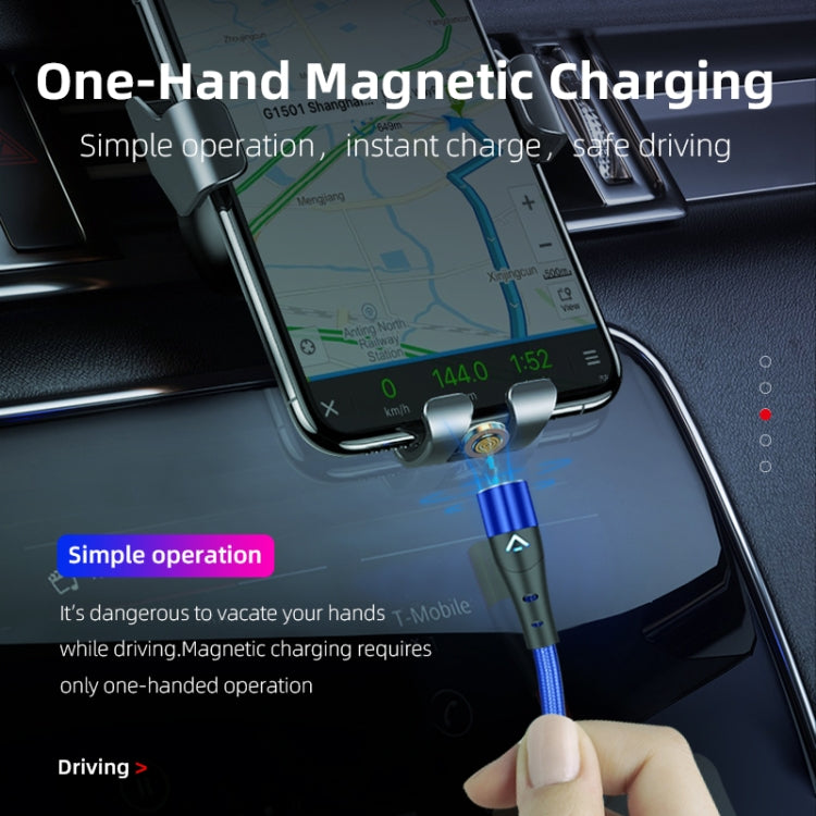 ENKAY 3A USB to 8 Pin Magnetic Fast Charging Data Cable with LED Light, Length:1m(Red) - Charging Cable & Head by ENKAY | Online Shopping South Africa | PMC Jewellery | Buy Now Pay Later Mobicred