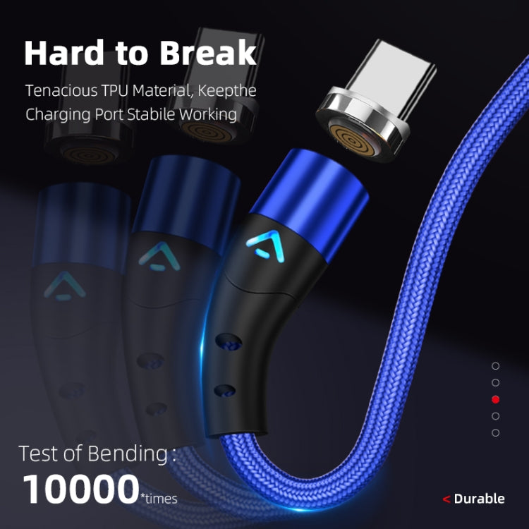 ENKAY 2 in 1 3A USB to 8 Pin + Type-C Magnetic Fast Charging Data Cable, Length:1m(Blue) - Charging Cable & Head by ENKAY | Online Shopping South Africa | PMC Jewellery | Buy Now Pay Later Mobicred