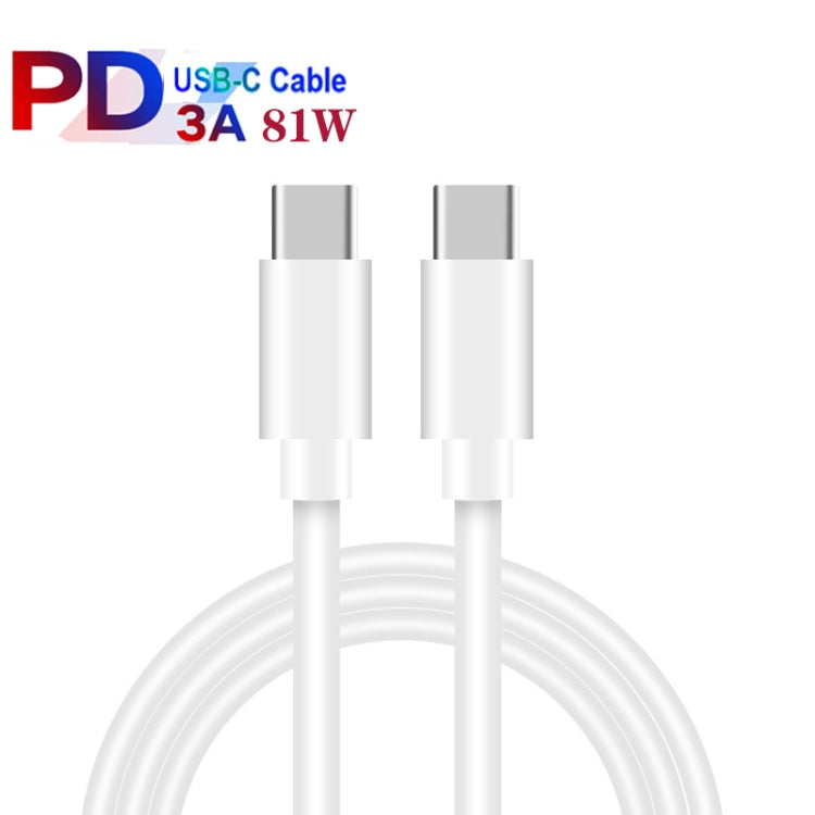 GaN PD65W Type-C x 2 + USB3.0 Charger with Type-C to Type-C Data Cable ,US Plug(Black) - free shipping - PMC Jewellery - Order now!
