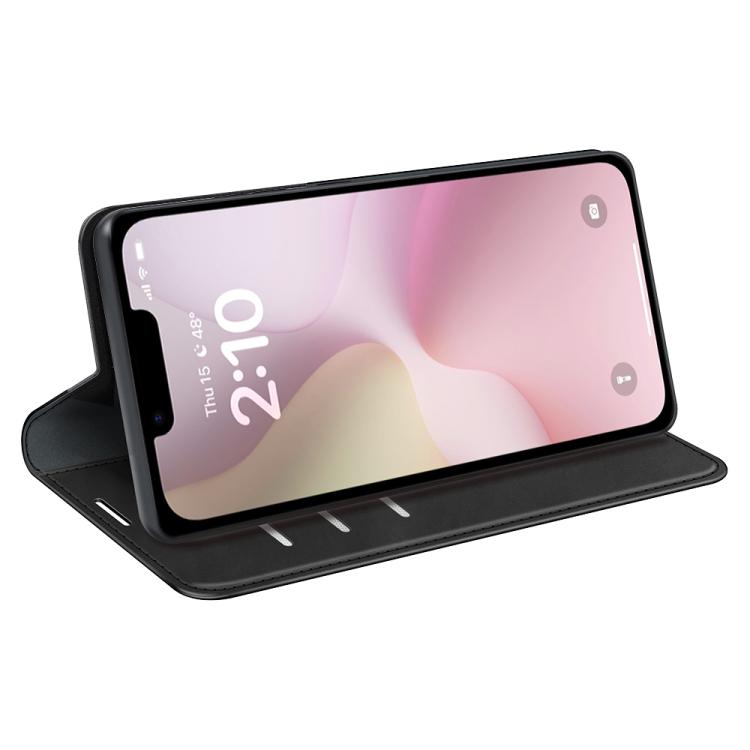 For iPhone 16e Retro-skin Magnetic Suction Leather Phone Case(Black) - iPhone 16e Cases by PMC TechLife | Online Shopping South Africa | PMC TechLife | Buy Now Pay Later Mobicred