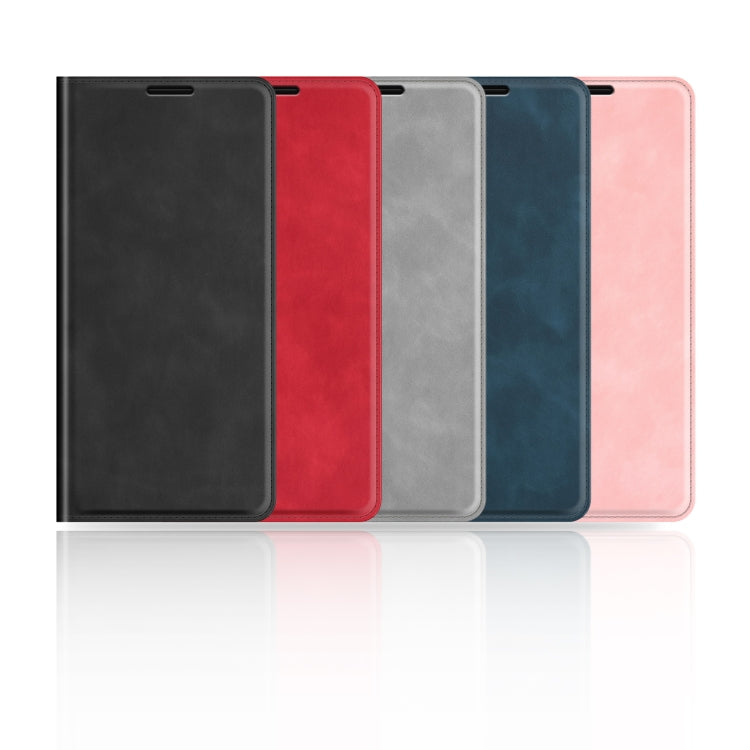 For iPhone 16e Retro-skin Magnetic Suction Leather Phone Case(Black) - iPhone 16e Cases by PMC TechLife | Online Shopping South Africa | PMC TechLife | Buy Now Pay Later Mobicred