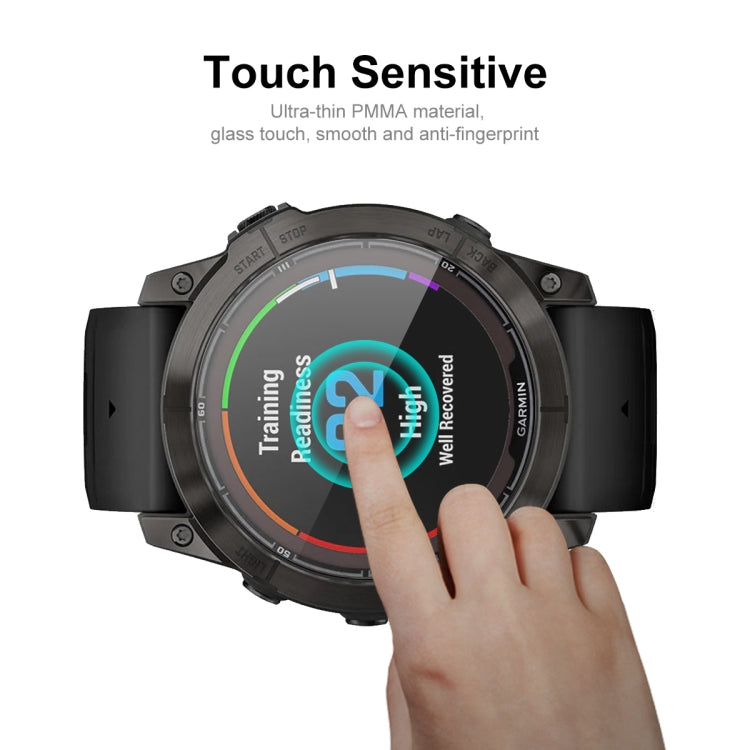 For Garmin Fenix 7S Pro 2pcs ENKAY 3D Full Coverage Soft PC Edge PMMA HD Screen Protector Film - free shipping - PMC TechLife - Order now!