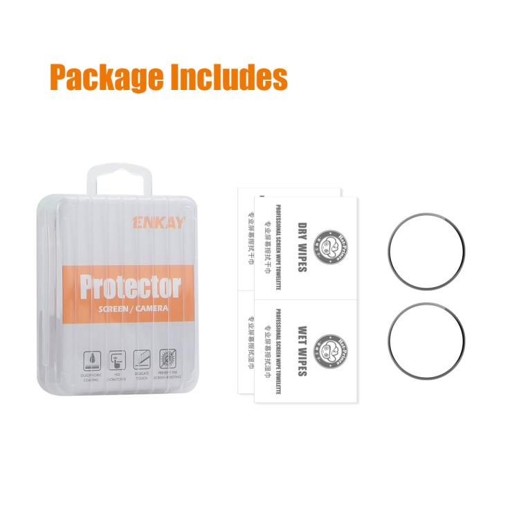 For Garmin Instinct 3 AMOLED / Solar 45mm 2pcs ENKAY 3D Full Coverage Soft PC Edge PMMA HD Screen Protector Film - free shipping - PMC TechLife - Order now!