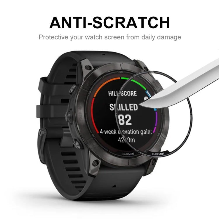 For Garmin Fenix 7X Pro 5pcs ENKAY 3D Full Coverage Soft PC Edge PMMA HD Screen Protector Film - free shipping - PMC TechLife - Order now!