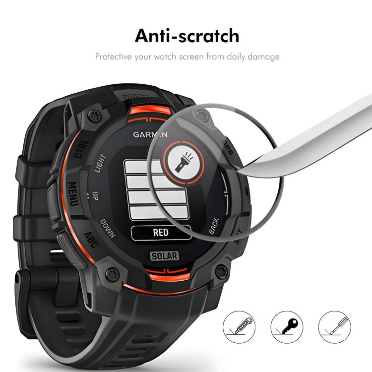 For Garmin Instinct E 45mm 5pcs ENKAY 3D Full Coverage Soft PC Edge PMMA HD Screen Protector Film - free shipping - PMC TechLife - Order now!