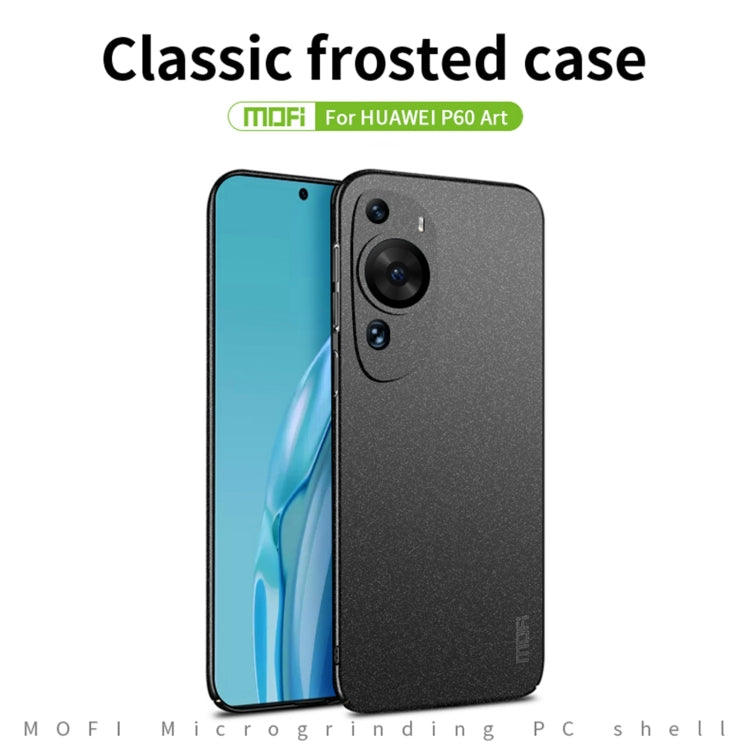 For Huawei P60 Art MOFI Fandun Series Frosted PC Ultra-thin All-inclusive Phone Case(Gray) - Huawei Cases by MOFI | Online Shopping South Africa | PMC Jewellery