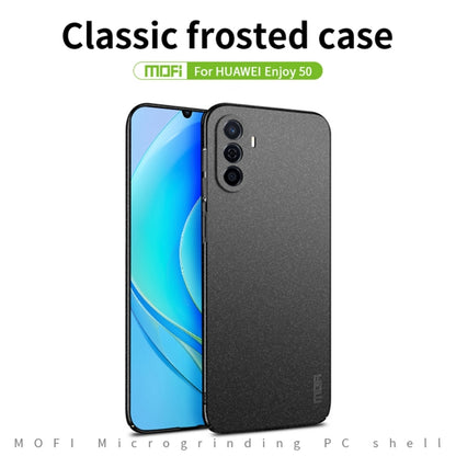 For Huawei Enjoy 50 / nova Y70 Plus MOFI Fandun Series Frosted PC Ultra-thin All-inclusive Phone Case(Green) - Huawei Cases by MOFI | Online Shopping South Africa | PMC Jewellery