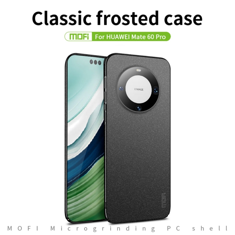 For Huawei Mate 60 Pro MOFI Fandun Series Frosted PC Ultra-thin All-inclusive Phone Case(Blue) - Huawei Cases by MOFI | Online Shopping South Africa | PMC Jewellery