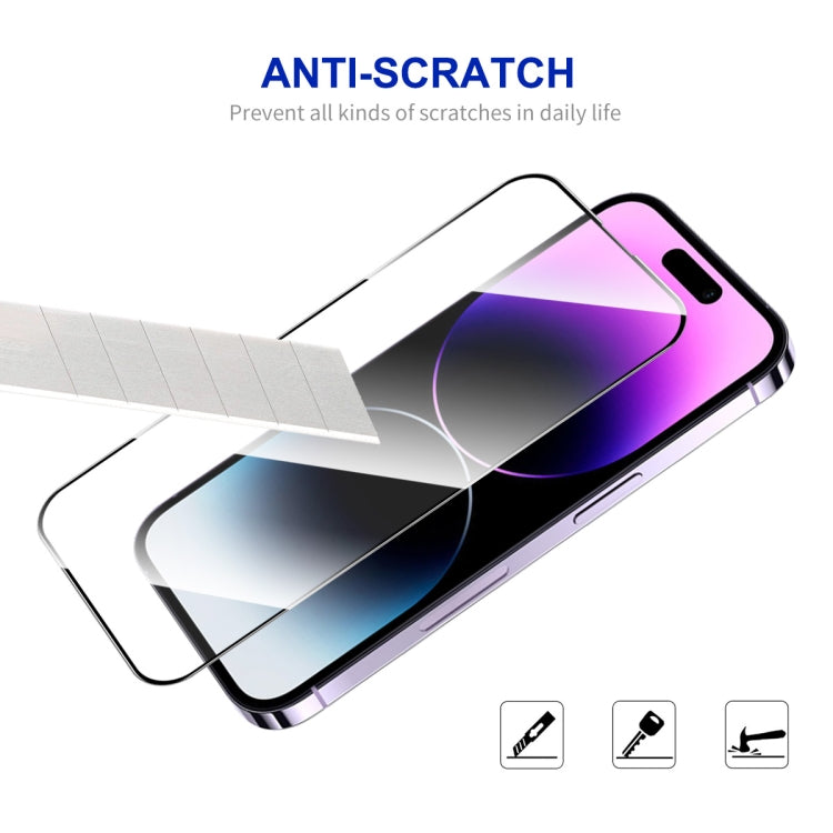 For iPhone 15 Pro Max 10pcs ENKAY Full Glue High Aluminum-silicon Tempered Glass Film - iPhone 15 Pro Max Tempered Glass by ENKAY | Online Shopping South Africa | PMC Jewellery | Buy Now Pay Later Mobicred