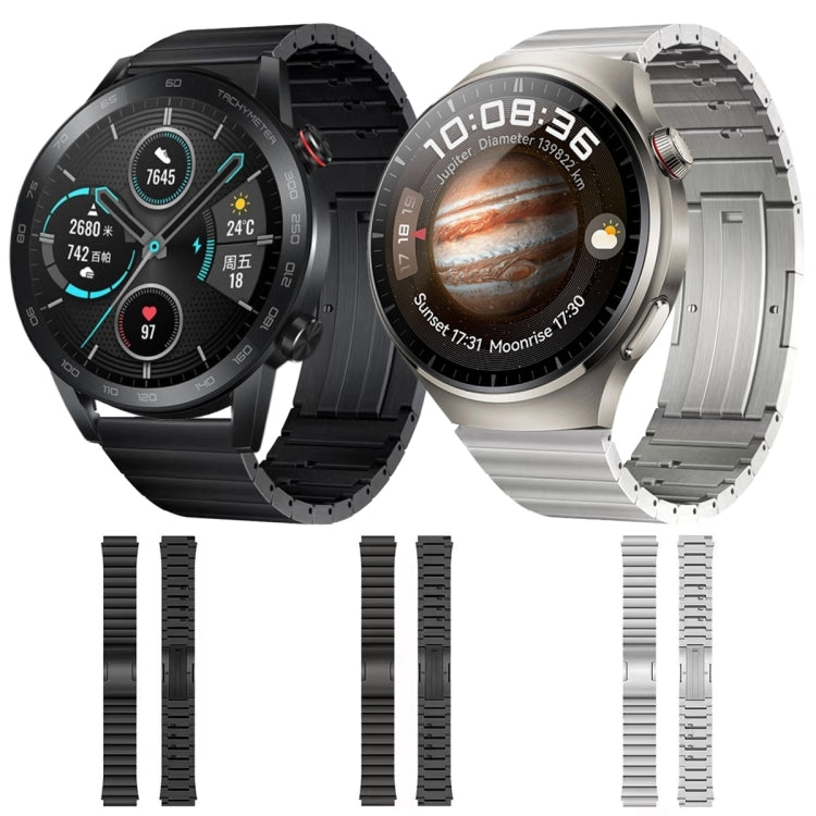 For Honor Magic Watch 2 46mm Titanium Alloy Quick Release Watch Band(Black) - Watch Bands by PMC TechLife | Online Shopping South Africa | PMC TechLife