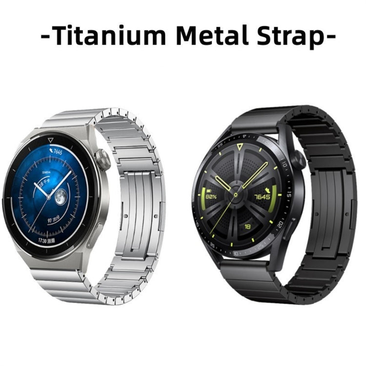 For Huawei Watch GT 2 46mm One Bead Titanium Alloy Watch Band(Silver) - Watch Bands by PMC Jewellery | Online Shopping South Africa | PMC Jewellery