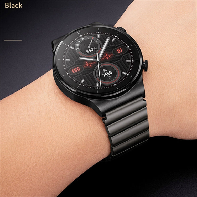 For Samsung Galaxy Watch 42mm One Bead Titanium Alloy Watch Band(Black) - Watch Bands by PMC TechLife | Online Shopping South Africa | PMC TechLife