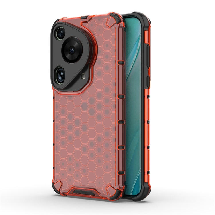 For Huawei Pura 70 Ultra Shockproof Honeycomb Phone Case(Red) - free shipping - PMC Jewellery - Order now!