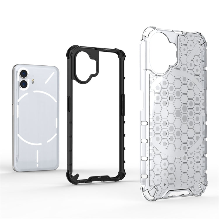 For Nothing Phone 2 Shockproof Honeycomb Phone Case(Black) - More Brand by PMC TechLife | Online Shopping South Africa | PMC TechLife