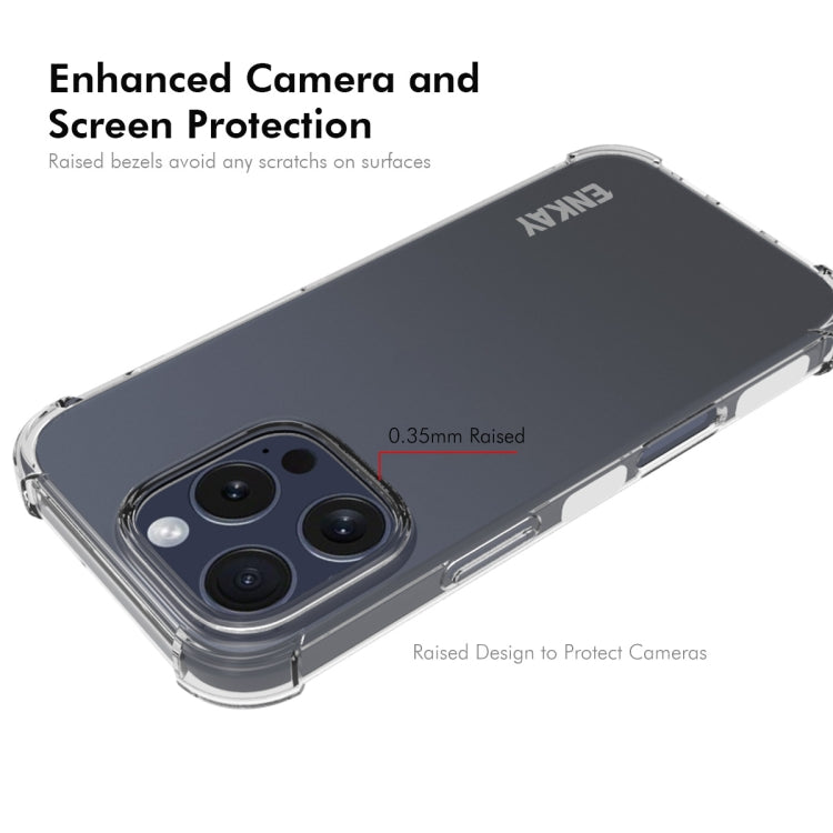 For iPhone 16 Pro ENKAY Hat-Prince Transparent TPU Shockproof Phone Case - iPhone 16 Pro Cases by ENKAY | Online Shopping South Africa | PMC TechLife | Buy Now Pay Later Mobicred
